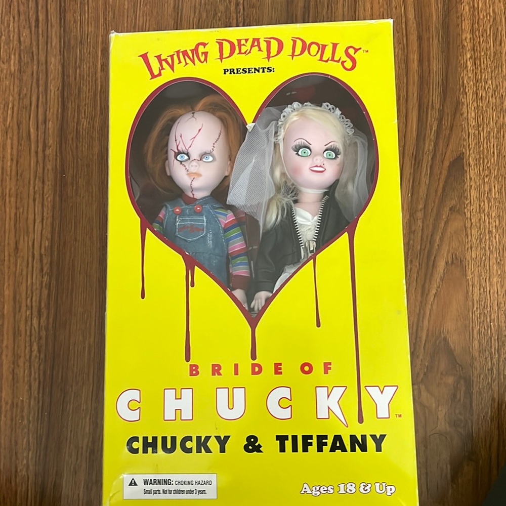 Living Dead Dolls Bride of Chucky: Chucky & Tiffany